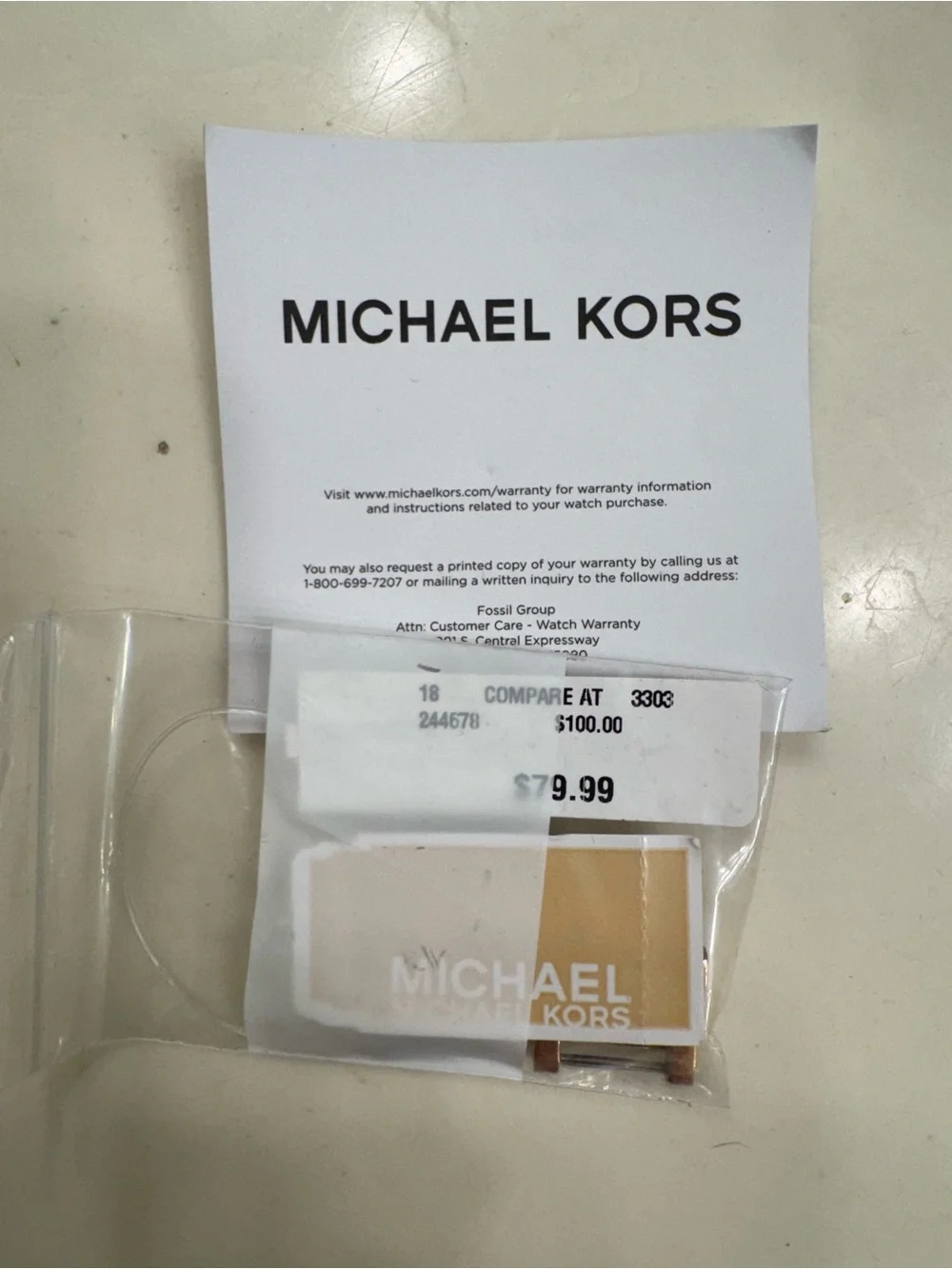 Michael Kors Rose Gold Bracelet Watch